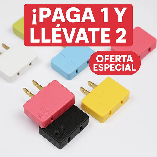 Adaptador Plegable 3 Entradas